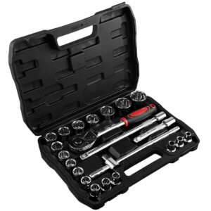 Jogo Kit De Soquetes Estriados Ferramentas Manuais Chave Catraca Reversível 1/2 Pol 8 A 32mm (20-211-s10) - K2