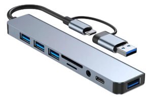 Divisor Usb De Áudio Tipo C Db Oito Em Um E Ai /
