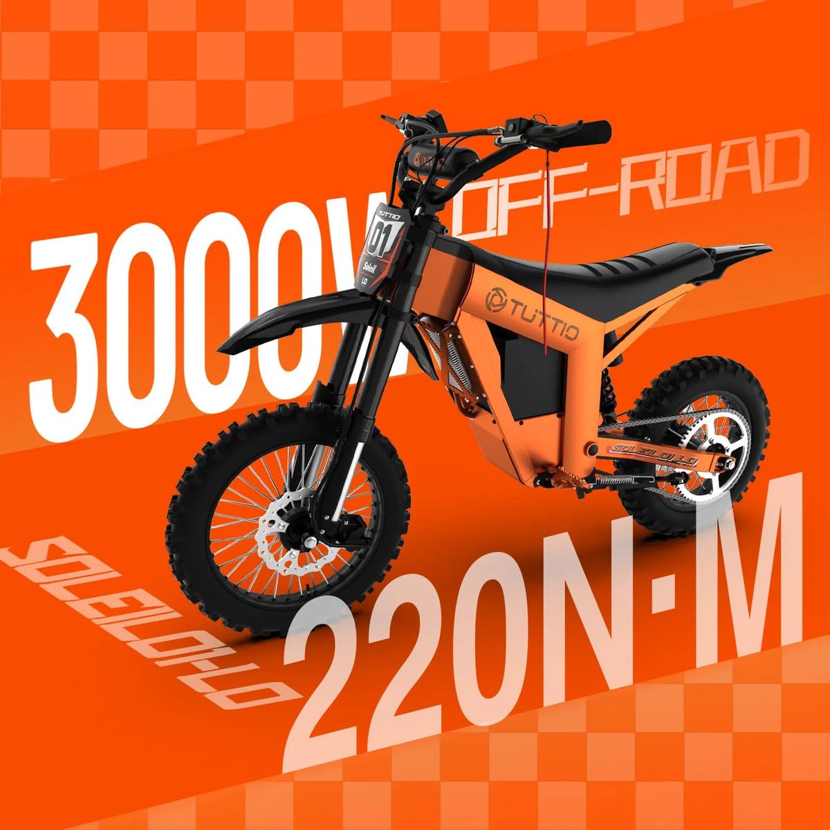 Bicicleta Elétrica Off-road Tuttio Soleil01-lo 3000w 48v 210 - Imagem 2