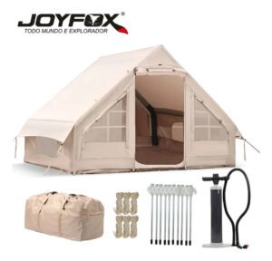 Barraca Inflável para 6 Pessoas Joyfox, Tenda de Acampamento 3000 mm Impermeável e Fácil de Montar