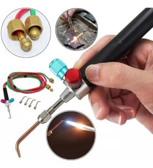 Tocha De Acetileno Com 5 Pontas Kit Soldador A Gás /