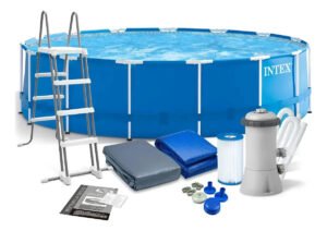 Piscina Circular Estrutural 16.805 Litros Kit Completo Intex Cor 110v