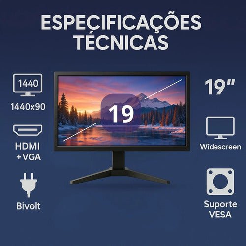 Pc Gamer Intel Core I5 16gb Ssd 240gb Vídeo 4gb Monitor 19 - Imagem 5