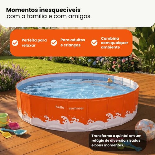 Piscina Estrutural Infantil Adulta Redonda 1220l Dobravél - Imagem 4