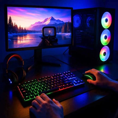 Pc Gamer Intel Core I5 16gb Ssd 240gb Vídeo 4gb Monitor 19 - Imagem 8