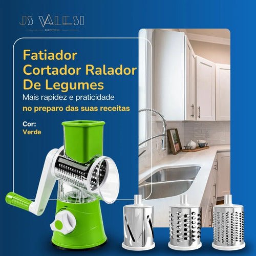 Cortador Ralador Fatiador De Legumes Multifuncional 5 Peças - Imagem 2