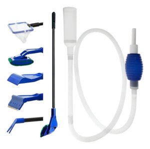 Kit De Limpeza 5 Em 1 Com Sifão Para Aquários