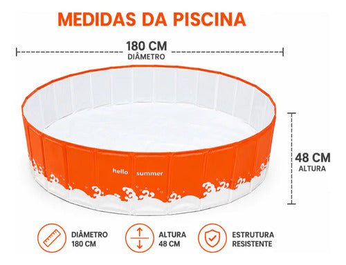 Piscina Estrutural Infantil Adulta Redonda 1220l Dobravél - Imagem 5