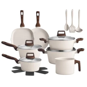 Jogo de Panelas Antiaderente 12 Peças Arenito | Bravia Cookware