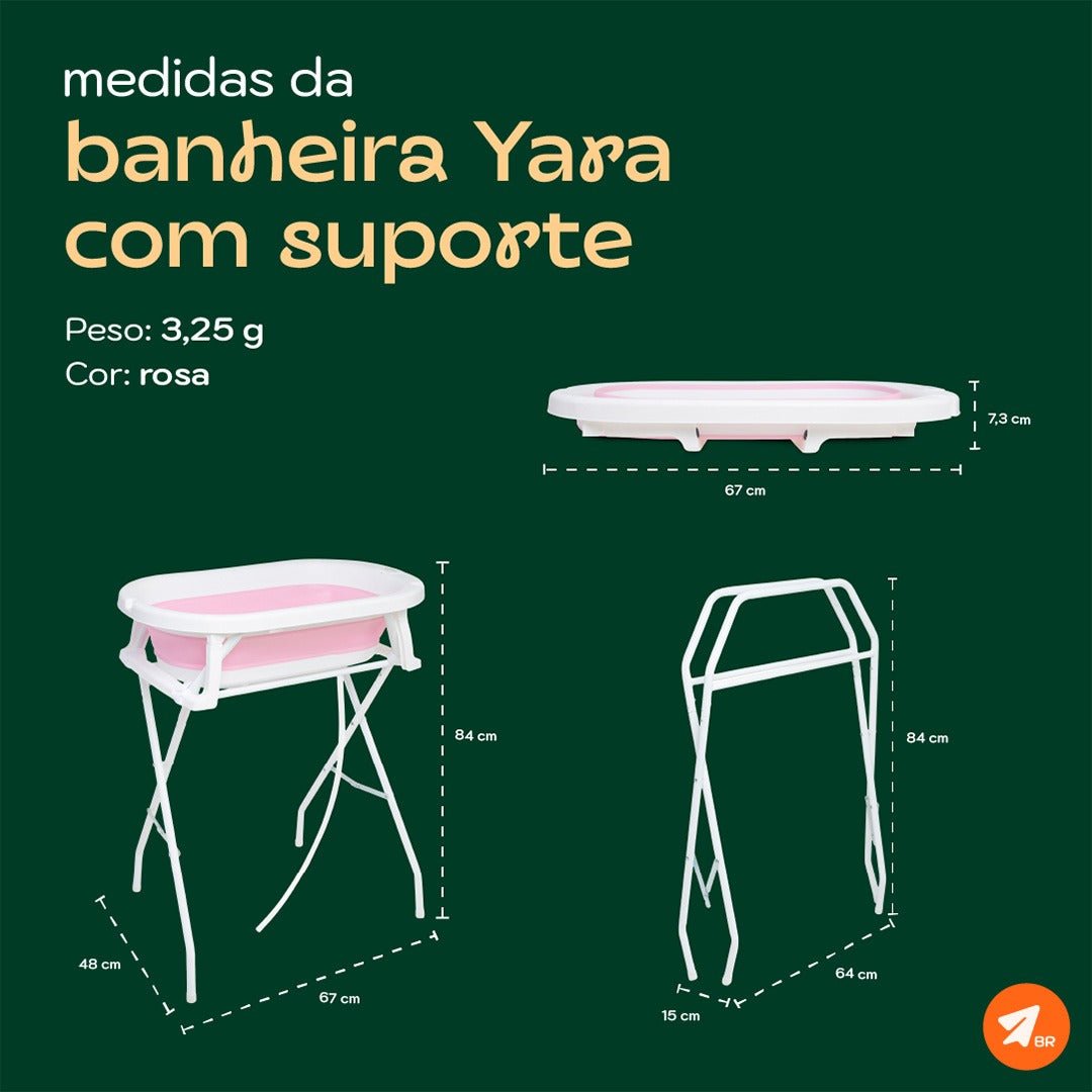 Banheira Retrátil Yara com Suporte - Imagem 15