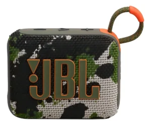 Caixa de Som JBL Go 4 Portátil Bluetooth Squad Camuflado Resistente à Água e Poeira