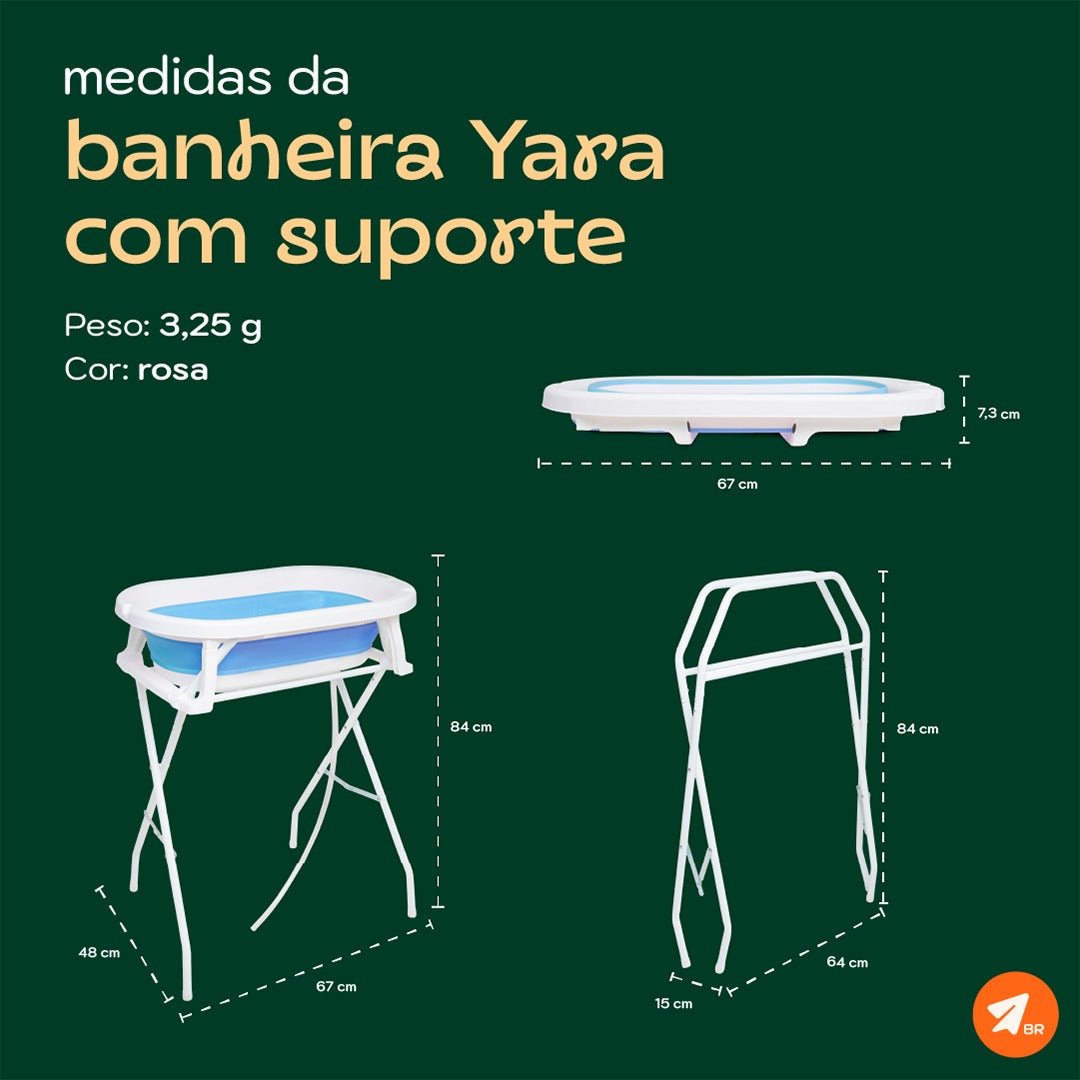 Banheira Retrátil Yara com Suporte - Imagem 5