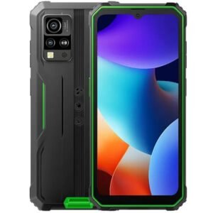 Smartphone Blackview BV4800 Pro Dual SIM de 128GB, 4GB RAM, NFC, Tela de 6.56" - Preto e Verde