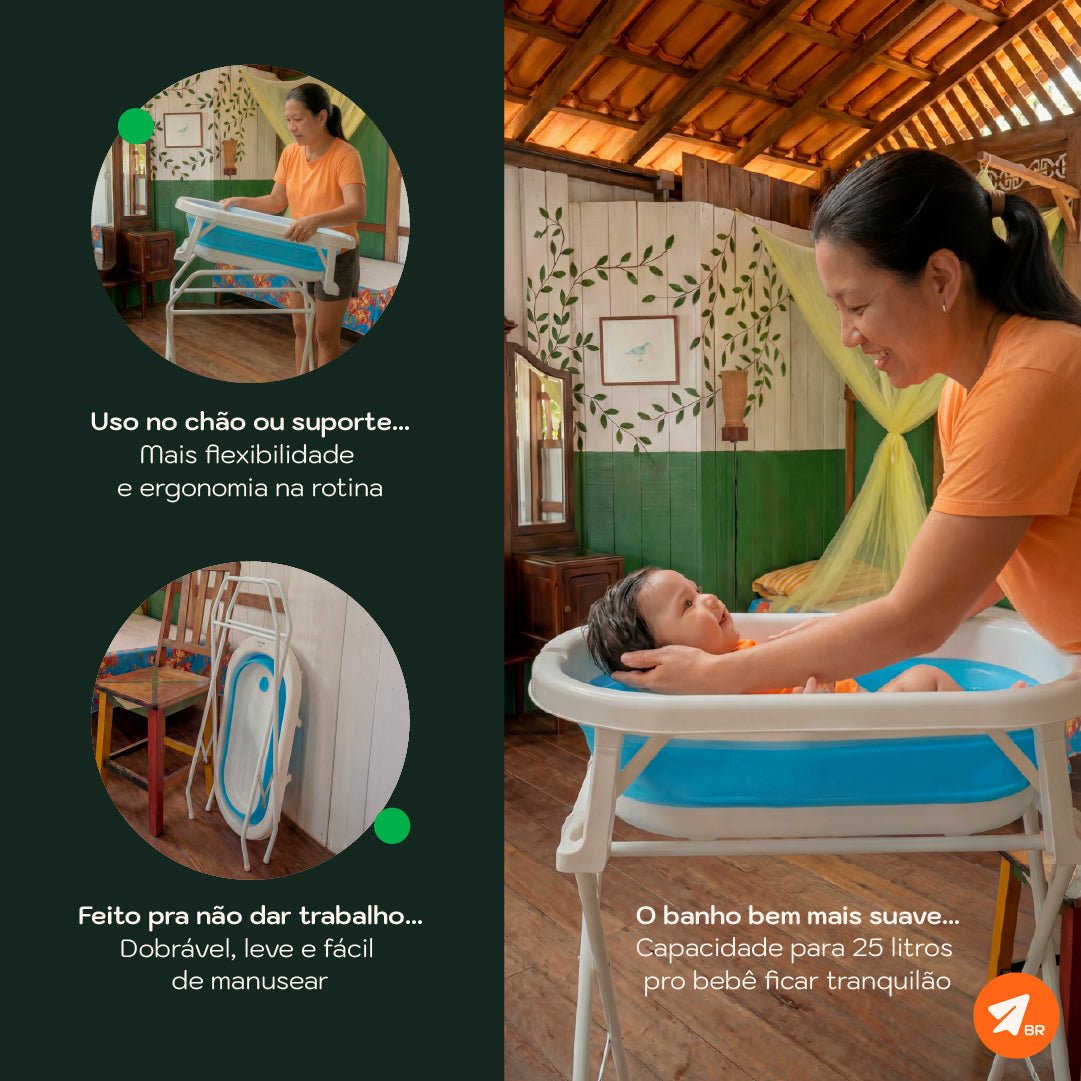 Banheira Retrátil Yara com Suporte - Imagem 3